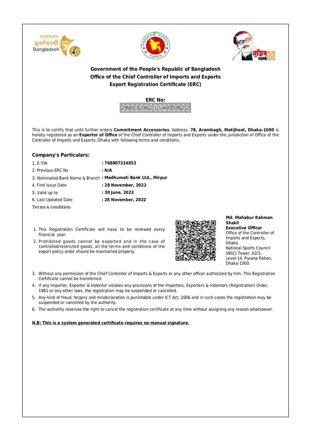 Commitment Accessories ISO